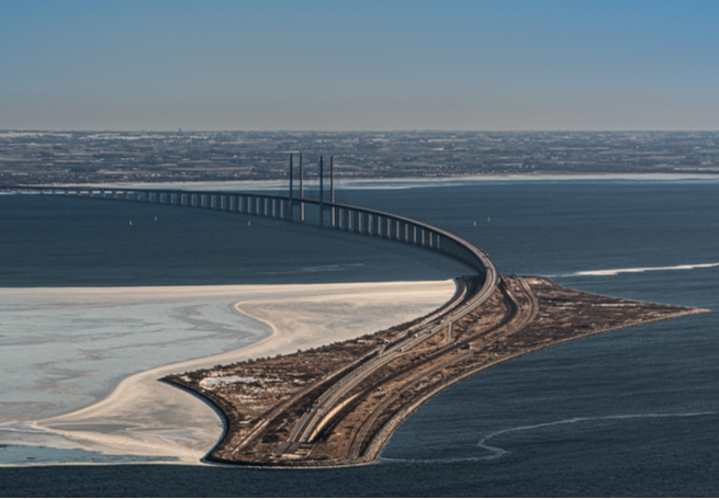 Ponte de Oresund, Dinamarca e Suécia